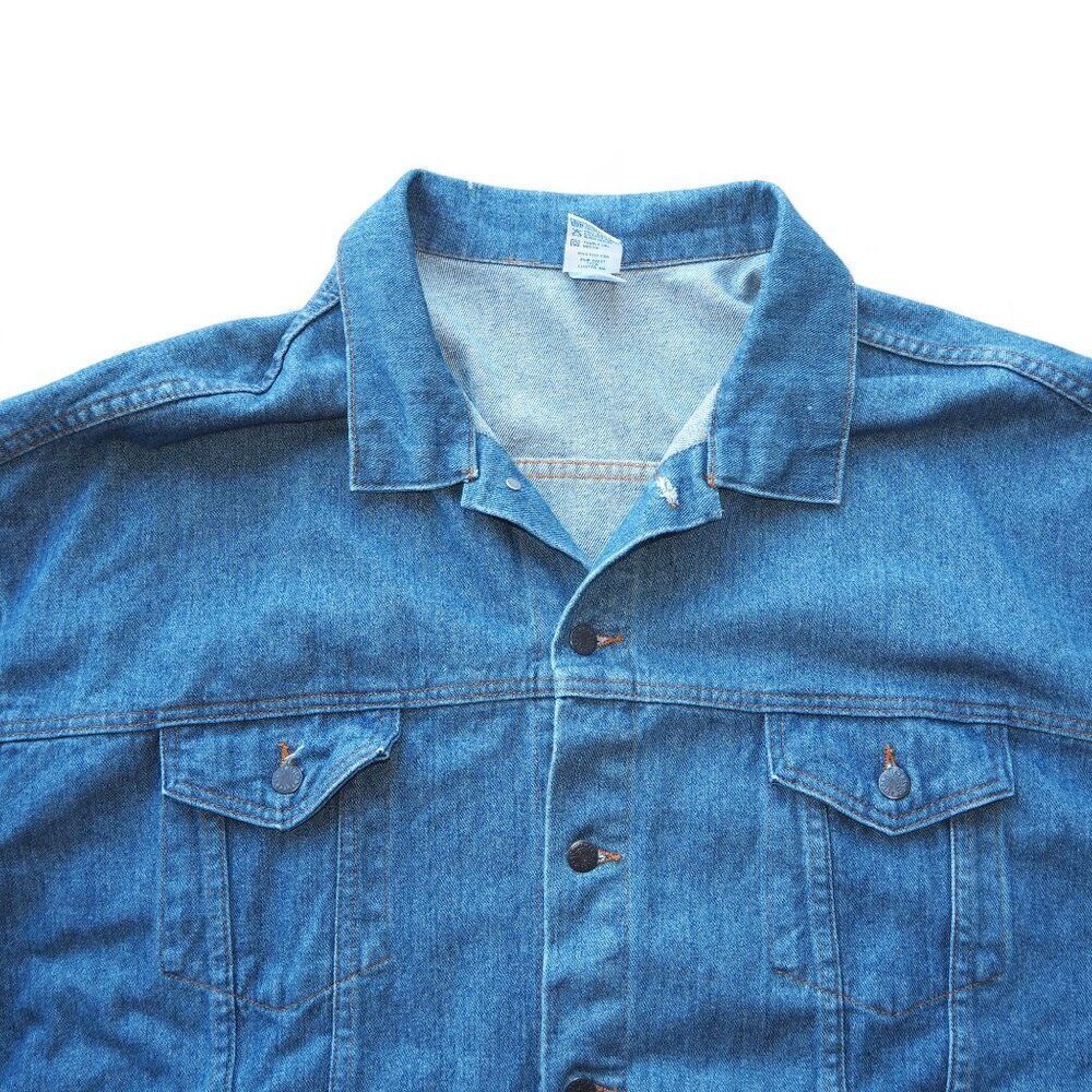 TYCA Embossed "International Paper Riegelwood Mill OSP" Denim Jacket Men's 4XL - Picture 6 of 8